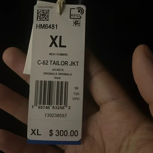 NWT ADIDAS BLUE VERSION CHILE 62 TAILORED JACKET. - Picture 5 of 6